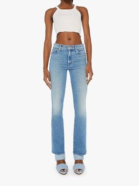 MOTHER Outsider Sneak - Flag Me Down - Mid-Rise Boot Cut Jeans - 28